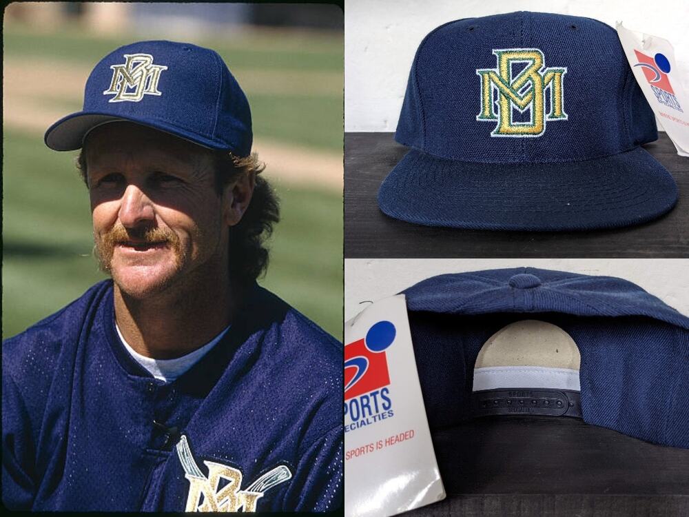 NEW Milwaukee Brewers 1994-96 Sports SPECIALTIES snapback hat navy Team MLB vtg